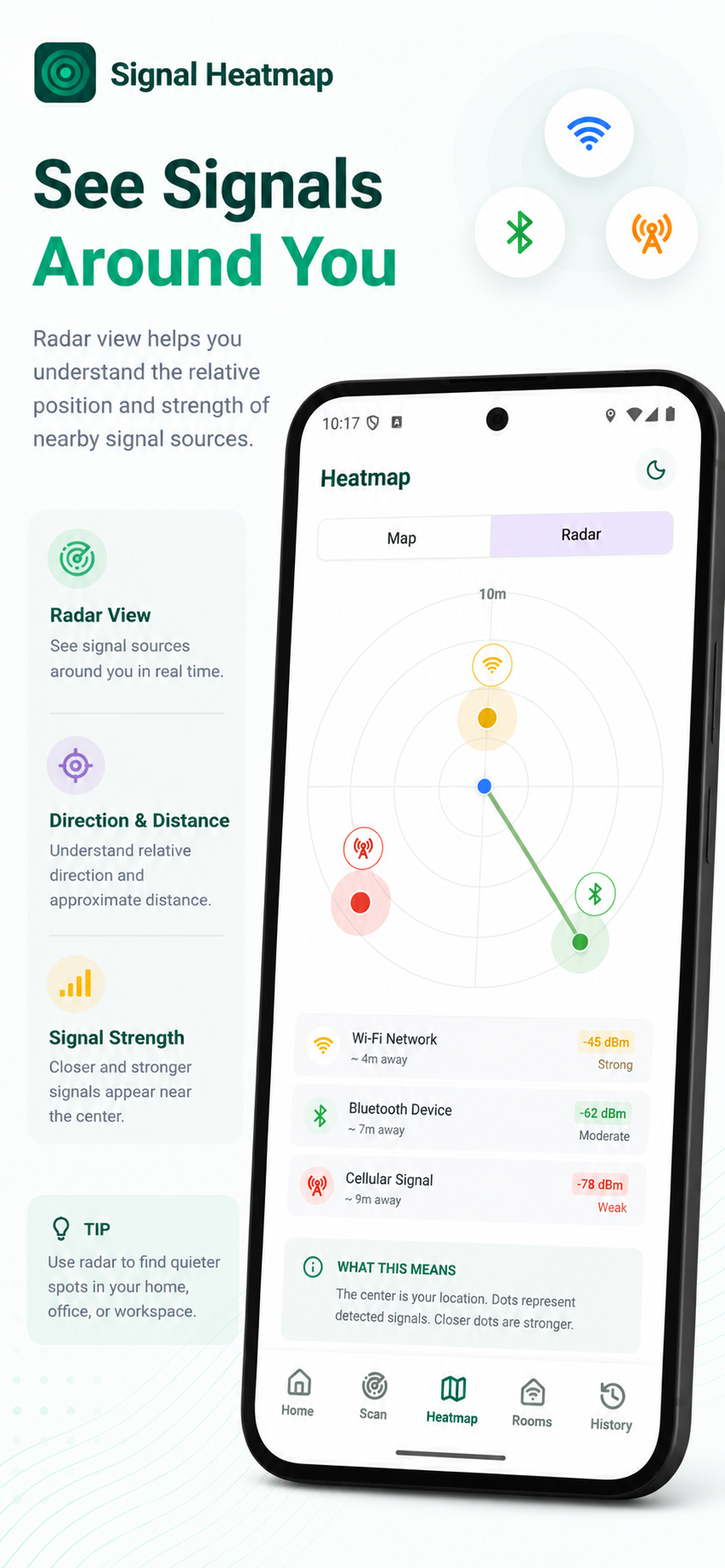 Signal Heatmap radar preview
